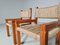 Brutalist Pine Wood Dining Chairs, France, 1960s, Set of 6 7