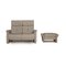 Gray Leather Two Seater Sofa & Ottoman from Himolla, Set of 2, Image 1