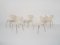 White Wooden Butterfly Chairs by Arne Jacobsen for Fritz Hansen, Denmark, 1970s, Set of 5 4