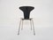 Black Wooden Mosquito Chair by Arne Jacobsen for Fritz Hansen, Denmark, 1960s 6