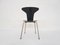 Sedia Mosquito in legno nero di Arne Jacobsen per Fritz Hansen, Danimarca, anni '60, Immagine 6
