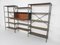 Large Industrial Metal & Wooden Wall Unit from Gispen, Netherlands, 1950s 7