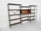 Large Industrial Metal & Wooden Wall Unit from Gispen, Netherlands, 1950s 5