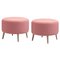 Round Alice Ottomans by Pepe Albargues, Set of 2 1