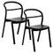 Chaises Kastu Noires par Made by Choice, Set de 2 1