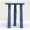 Blue Fingerprint Stools by Victor Hahner, Set of 2 5