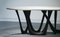 Moosgrauer skulpturaler G-Tisch aus Stahl von Zieta 4