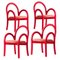Red Goma Armchairs by Made by Choice, Set of 4 1
