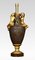 Lámpara de mesa de bronce dorado, Imagen 6