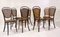 Austrian Bentwood Caning Chairs by Thonet, 1930s, Set of 8 5