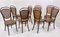 Austrian Bentwood Caning Chairs by Thonet, 1930s, Set of 8 4