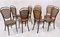 Österreichische Bugholz Stühle von Thonet, 1930er, 8er Set 4