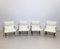 Mid-Century Modern Italian Armchairs in White Bouclette Fabric, 1970s, Set of 2 2