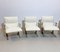 Mid-Century Modern Italian Armchairs in White Bouclette Fabric, 1970s, Set of 2, Image 3