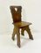 Brutalist Oak Chairs, 1940s, Set of 8 7