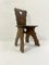 Brutalist Oak Chairs, 1940s, Set of 8 6