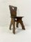 Brutalist Oak Chairs, 1940s, Set of 8, Image 6