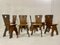 Brutalist Oak Chairs, 1940s, Set of 8 4