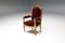 Antique Italian Craftsmanship Armchair Throne in Giltwood & Velvet, 1880s 2