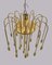 Large Modernist Brass Spider Chandelier by J.T. Kalmar, 1960s 6