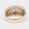 14k Yellow Gold Ring with Pavé Diamonds, 1970s 5