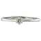 18 Karat White Gold Solitaire Diamond Engagement Ring, Image 1