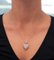 18 Karat White Gold Heart-Shaped Diamond Pendant Necklace 5