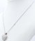 18 Karat White Gold Heart-Shaped Diamond Pendant Necklace 3