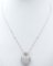 18 Karat White Gold Heart-Shaped Diamond Pendant Necklace 2