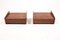 Rosewood Wall Mounted Beside Tables, 1950s, Set of 2 5