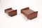 Rosewood Wall Mounted Beside Tables, 1950s, Set of 2 3