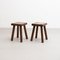 Oak Stools in Style of Pierre Chapo by by Charlotte Perriand, 1960s, Set of 2 9