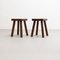 Oak Stools in Style of Pierre Chapo by by Charlotte Perriand, 1960s, Set of 2 11