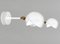 Mid-Century Modern White Eye Sconce Wall Lamp Set by Serge Mouille for Indoor, Set of 2, Image 3