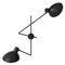 Fifty Twin Black Wall Lamp by Victorian Viganò for Astep, Image 1