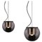 Globe Gold Suspension Lamps by Joe Colombo for Oluce, Set of 2 1