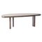 Groove Brown Lacquered Wood Free Shaped Table by Charlotte Perriand for Cassina 1