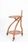 Italian Art Deco Solid Fruitwood Trolley Bar Cart, 1940s, Image 8