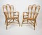 Rattan & Bamboo Armchairs & Coffee Table, Italy, 1960s, Set of 3 5