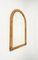 Arched Bamboo & Rattan Wall Mirror, Italy, 1970s 3