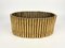 Brass Faux Bamboo Magazine Rack or Basket by Bottega Gadda, Italy, 1970s, Image 2