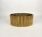 Brass Faux Bamboo Magazine Rack or Basket by Bottega Gadda, Italy, 1970s, Image 3