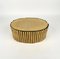 Brass Faux Bamboo Magazine Rack or Basket by Bottega Gadda, Italy, 1970s, Image 14