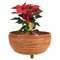 Rattan Round Flower Stand Plant Holder, Italy, 1960s, Image 5