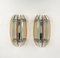 Colored Glass & Chrome Wall Sconces from Veca, Italy, 1970s, Set of 2 3