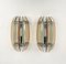 Colored Glass & Chrome Wall Sconces from Veca, Italy, 1970s, Set of 2, Image 3