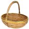 Bamboo & Brass Basket Bowl, Italy, 1970s 1