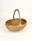 Bamboo & Brass Basket Bowl, Italy, 1970s 7