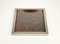 Quadratischer Emptier Tafelaufsatz aus Chrom, Holz & Glas von Christian Dior, Italien, 1970er 2