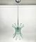Art Glass & Steel Pendant Light by 04 Zero Quattro for Fontana Arte, Italy, 1970s 5